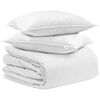 vidaXL Juego de Edred&oacute;n con almohada 3 uds. Pluma de pato