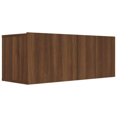 vidaXL Mueble para TV madera de ingeniería marrón roble 80x30x30 cm