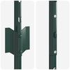 vidaXL Poste de Valla 11 pcs Verde 160 cm Acero
