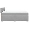 vidaXL Cama box spring con colch&oacute;n tela gris claro 140x200 cm