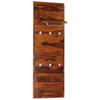 vidaXL Perchero de pared madera maciza de sheesham 118x40 cm