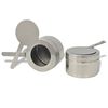 vidaXL Set calentador de comida para buffet 3 piezas acero inoxidable