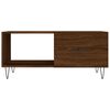 vidaXL Mesa de centro madera contrachapada roble marrón 90x50x40 cm