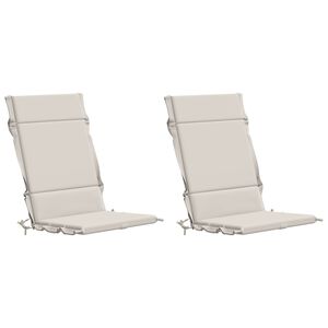 vidaXL Cojines para Sillas de Respaldo Alto en 2 Piezas GEMERT 2 pcs