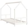 vidaXL Estructura de cama para niños madera de pino blanco 80x200 cm