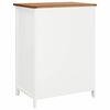 vidaXL Armario de madera maciza de roble 76x52x105 cm