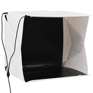 vidaXL Caja de luz estudio fotografía plegable LED blanco 40x34x37 cm