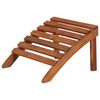 vidaXL Silla de jardín Adirondack con reposapiés madera acacia maciza
