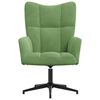 vidaXL Sill&oacute;n de relax de terciopelo verde claro