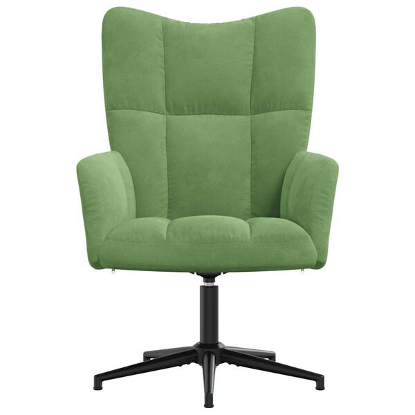 vidaXL Sill&oacute;n de relax de terciopelo verde claro