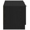 vidaXL Gabinete de TV Roble Negro 102 x 32 x 35.5 cm