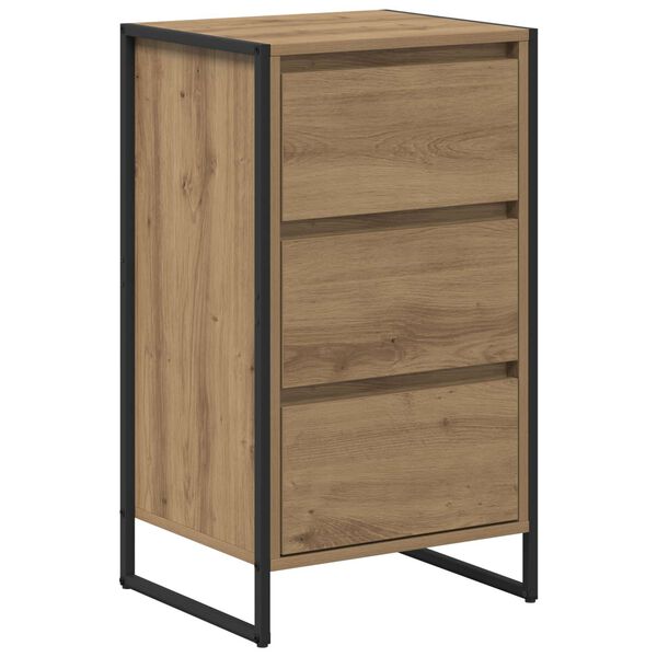 vidaXL Vitrina Roble Artesanal 42 x 36 x 75.5 cm Madera contrachapada