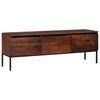 vidaXL Mueble de TV con caj&oacute;n Marr&oacute;n miel 110 x 30 x 36 cm