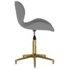 vidaXL Silla de oficina giratoria de terciopelo gris oscuro