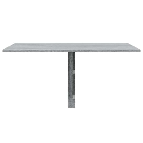 vidaXL Mesa de pared plegable contrachapada gris Sonoma 100x60x56 cm