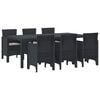 vidaXL Conjunto de Comedor de Jard&iacute;n 7 uds. Gris antracita