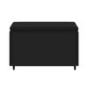 vidaXL Reposapiés de jardín con cojines 2 uds ratán sintético negro