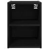 vidaXL Mueble colgante Roble Negro 30 x 29,5 x 40 cm