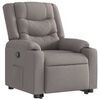 vidaXL Sill&oacute;n reclinable elevable tela gris taupe