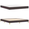 vidaXL Cama tipo Box Spring Marr&oacute;n Oscuro 180 x 200 cm tela
