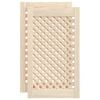 vidaXL Puertas de armario entramado 2 uds madera pino 39,5x69 cm