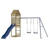 vidaXL Parque infantil de exterior madera de pino impregnada