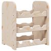vidaXL Botellero de madera maciza de pino 33x25x37 cm