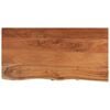 vidaXL Tablero rectangular madera de acacia borde vivo 80x40x2,5 cm