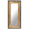 vidaXL Espejo de madera maciza de mango 110x50 cm