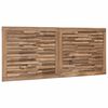 vidaXL Cabecero Natural 120 cm Madera de teca maciza