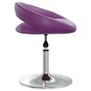 vidaXL Taburete de cocina de cuero sint&eacute;tico morado