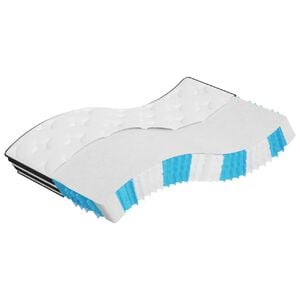 vidaXL Colch&oacute;n de muelles ensacados firmeza media 100x200 cm