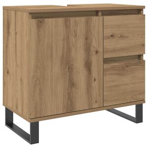 vidaXL Mueble de lavabo madera de ingenier&iacute;a roble artisan 65x33x60 cm