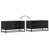 vidaXL Mueble de TV madera de ingenier&iacute;a y metal negro 80x34,5x40 cm