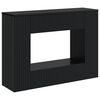 vidaXL Mesa Consola Rayado Negro 101 x 29 x 74 cm Madera de ingenier&iacute;a