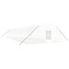 vidaXL Invernadero con estructura de acero blanco 108 m&sup2; 18x6x2,85 m