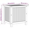 vidaXL Caja de almacenaje de jardín madera maciza acacia 60x50x58 cm