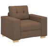 vidaXL Sill&oacute;n sof&aacute; marr&oacute;n de tela, 100x78x80 cm
