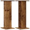 vidaXL Soportes para plantas 2 uds madera roble envejecido 30x30x80 cm