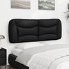 vidaXL Cabecero de cama acolchado Hvar cuero sint&eacute;tico negro 120 cm