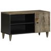 vidaXL Mueble de TV madera maciza de mango gris claro 80x31,5x46 cm