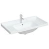 vidaXL Lavabo de ba&ntilde;o rectangular cer&aacute;mica blanco 91,5x48x23 cm