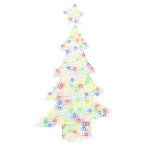 vidaXL &Aacute;rbol de Navidad con 100 LED Multicolor 120 cm Acr&iacute;lico