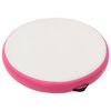 vidaXL Esterilla inflable de gimnasia y bomba PVC rosa 100x100x15 cm