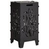 vidaXL Hoguera Negro 47 x 38 x 75 cm Acero