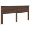 vidaXL Cabecero Roble Marr&oacute;n Madera contrachapada