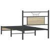 vidaXL Estructura de cama sin colch&oacute;n madera roble Sonoma 90x190 cm