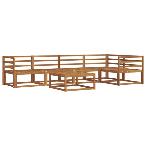 vidaXL Conjunto de sof&aacute;s de exterior 6 pcs Natural