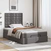 vidaXL Estructura cama otomana colch&oacute;n gris 120x190 cm cuero sint&eacute;tico