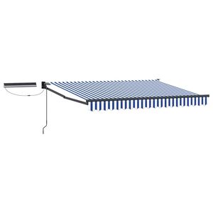 vidaXL Toldo Retr&aacute;ctil El&eacute;ctrico Azul y 2,5 x 2 m